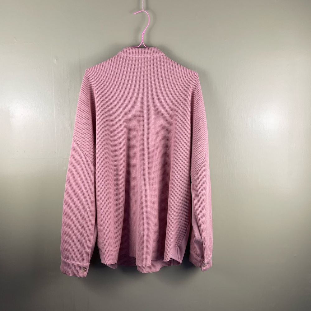 Boutique XL pink waffle knit shacket - Picture 5 of 6